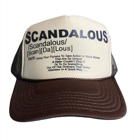 Brown & Light Brown Scandalous Definition Trucker Hats