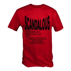 Red & Black Scandalous Definition T-Shirt