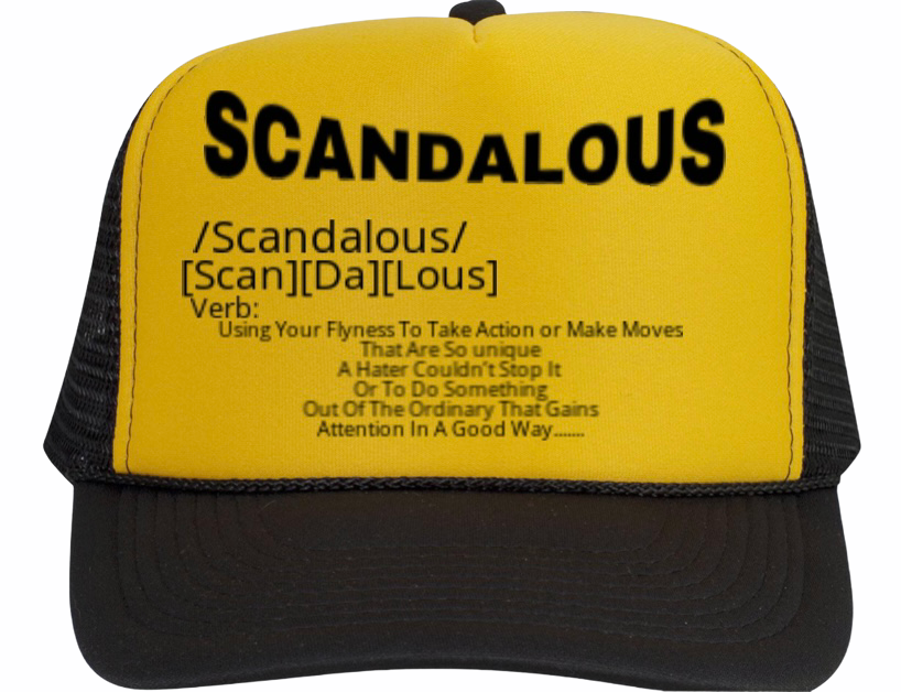 Black & Yellow Scandalous Definition Trucker Hat