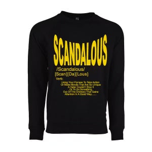 Black & Yellow Scandalous Definition Sweatshirt